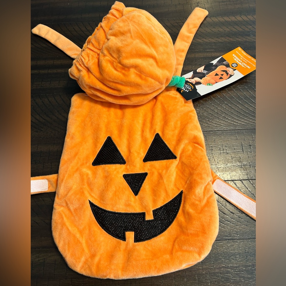 Orange Pumpkin Infant Halloween Costume